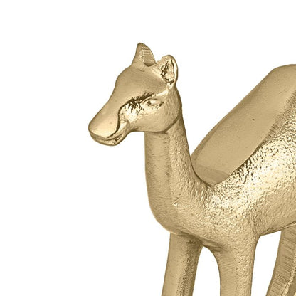 Dromedar-Goldstatue – handgefertigtes Aluminium