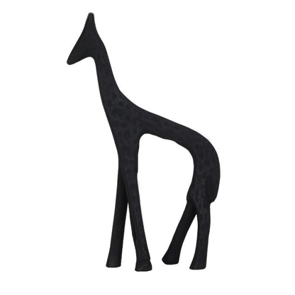 Minimal Giraffe – Black Aluminum 11x17 cm