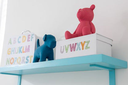 Decoratieve Oranje Hond – Stoffen Hondenbeeld