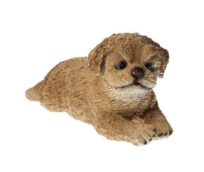 levensecht beeldje van een labradoodle pup
