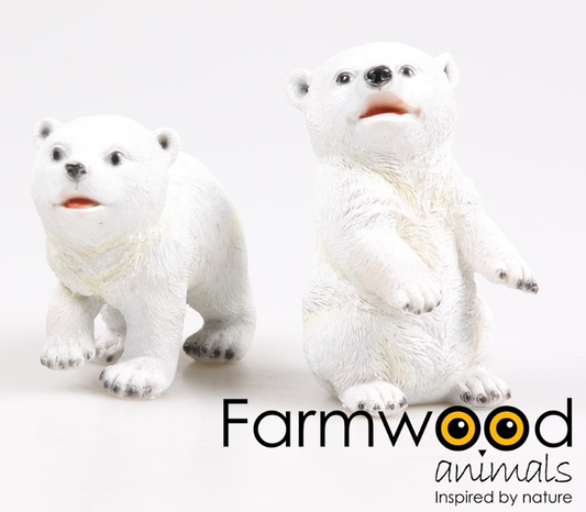 IJsbeer beeld polystone 15 cm – winter woondecoratie dieren