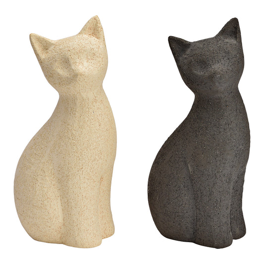 Kattenbeeld van Keramiek – Beige (2 Formaten)