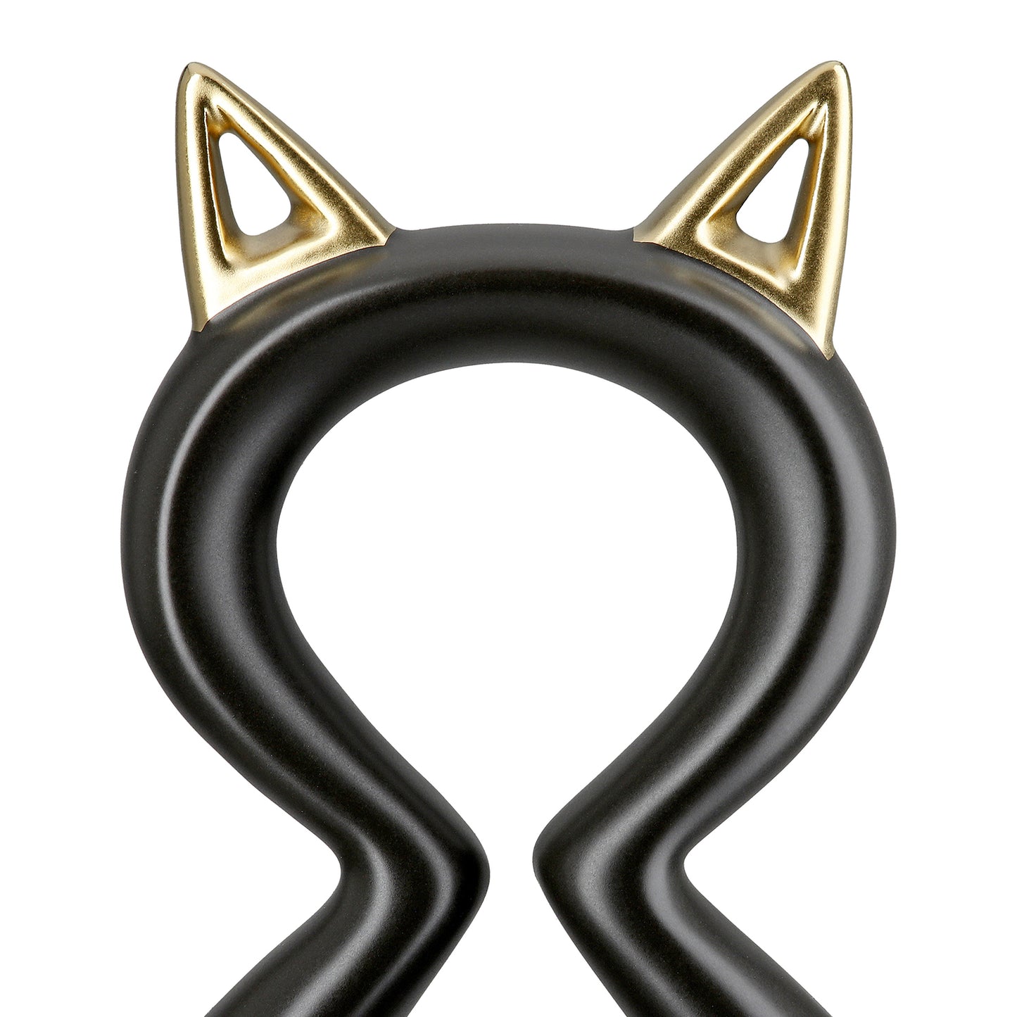 Artistiek Kattenbeeld – Zwart met Goud (2 Formaten)