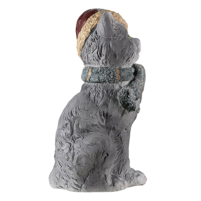 Christmas Figurine Cat with Hat &amp; Scarf – 42 cm High
