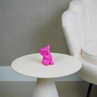 Beeld Olifant – Roze, Wit, Zand & Mint groen