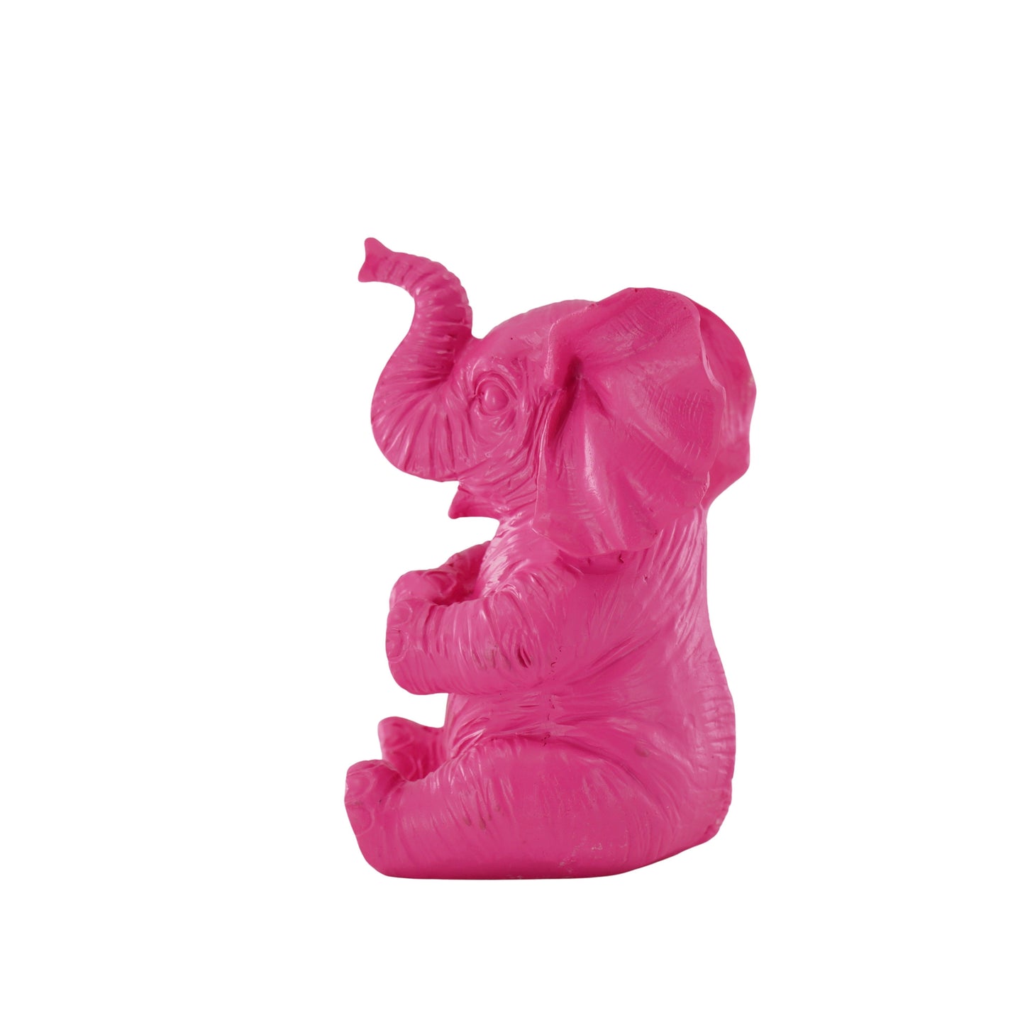 Beeld Olifant – Roze, Wit, Zand & Mint groen