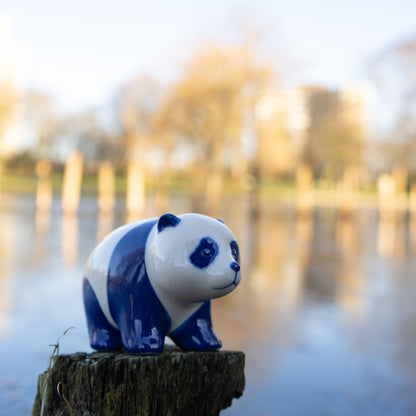 Delfter Blaue Panda-Statue