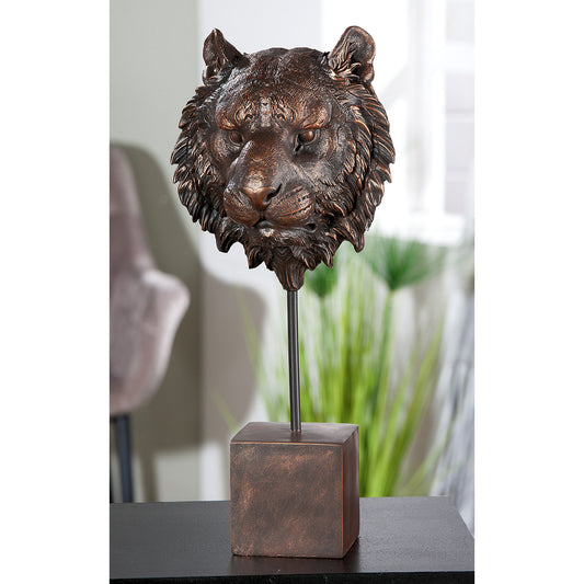 Antiek bronzen tijgerbeeld – luxe dierenbeeld voor stijlvol interieur