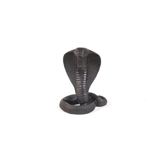 Zwarte cobra decoratiebeeld van Housevitamin – 15x11x19 cm