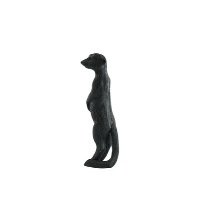 Decoratief Stokstaart Beeld – Zwart