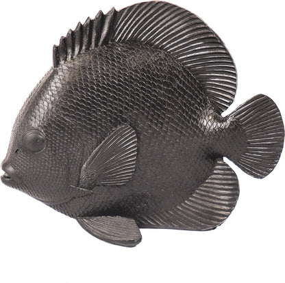 Black Fish Decoration – Matte Polyresin – 19.5 cm