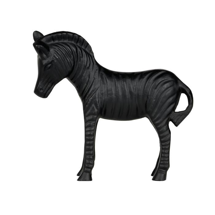 Zebra Beeld Zwart Aluminium – Groot of Klein