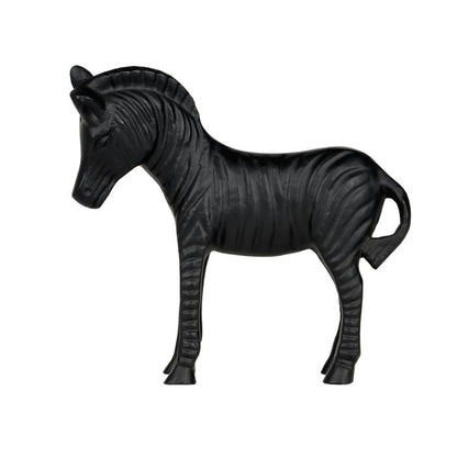 Zebra Beeld Zwart Aluminium – Groot of Klein