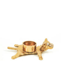 Goldener Teelichthalter Bär