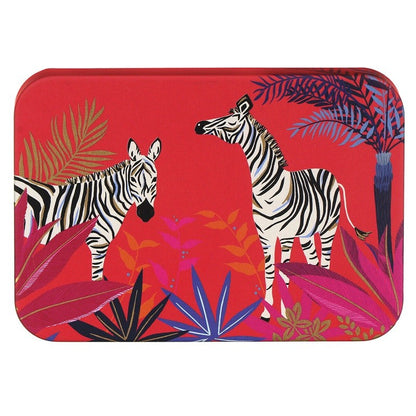 Roze Bewaarblikje met Zebra’s – Sara Miller