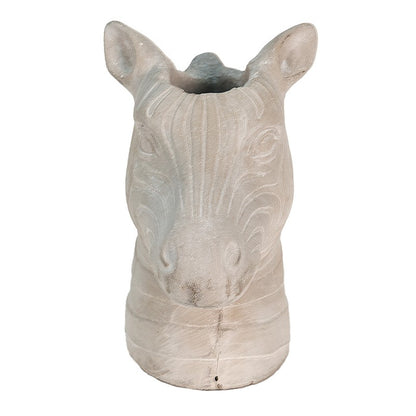 Authentic Zebra Flower Pot – Savannah Style in the Home