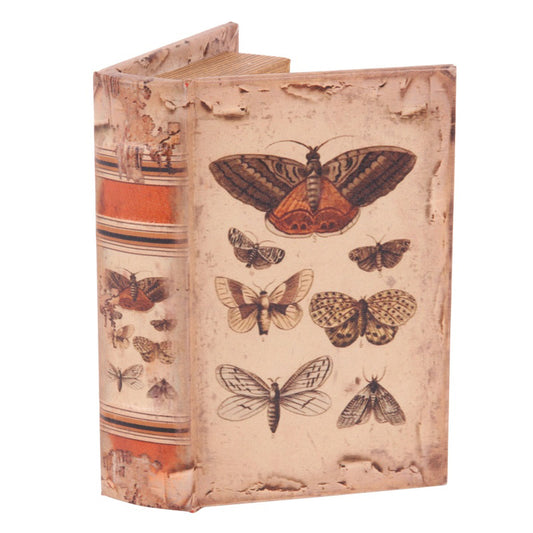 Authentiek decoratieboek met vlinders als geheime opbergkluis – vintage stijl