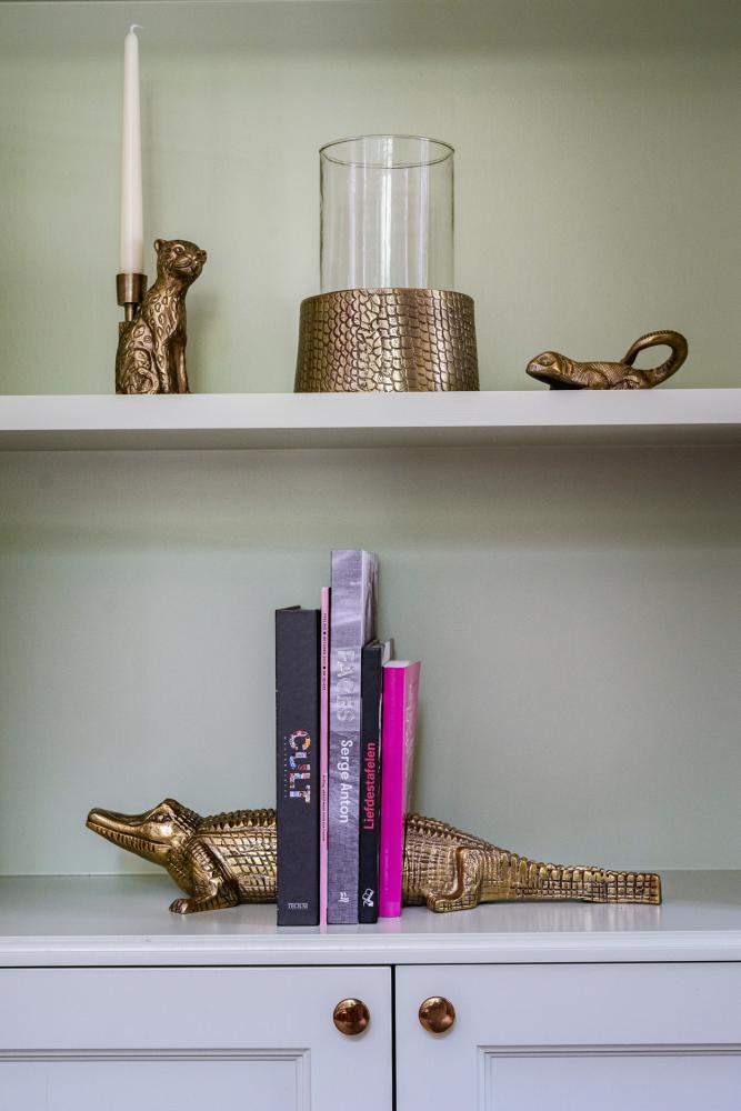 Golden Bookend Crocodile