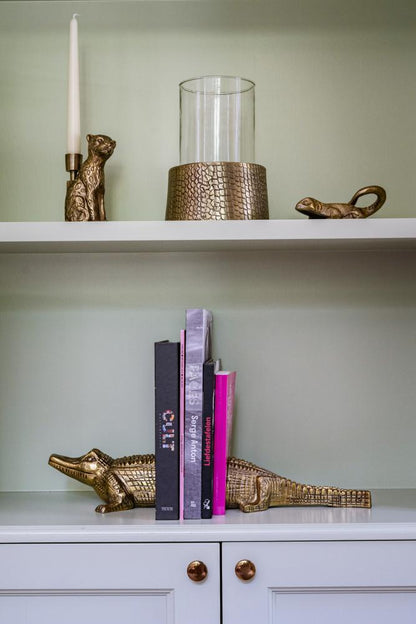 Golden Bookend Crocodile