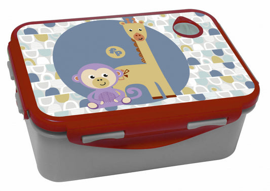 Broodtrommel Aap & Giraffe – 0,8 L Kids Lunchbox