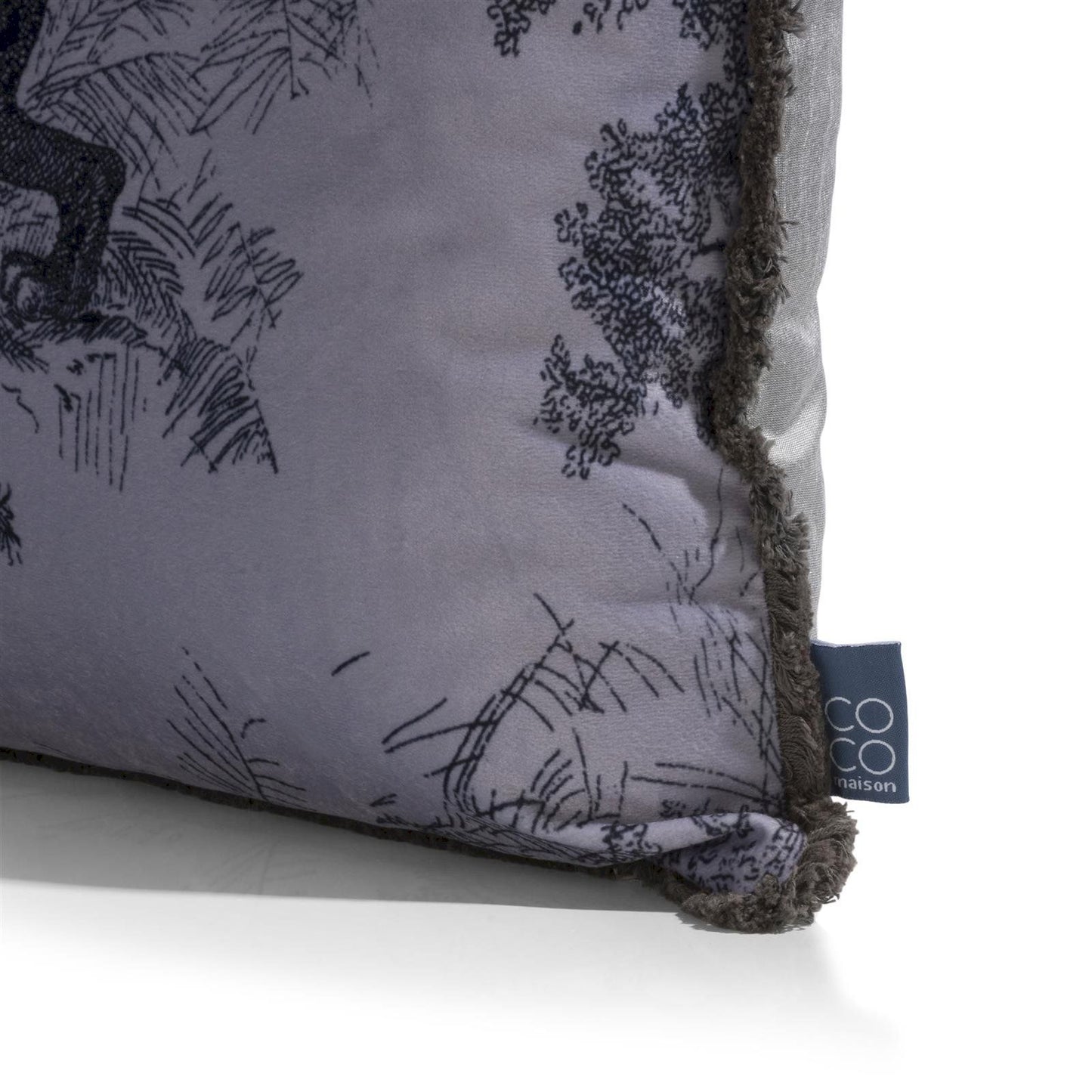 Velvet Cushion Safari – Lion &amp; Snake Print