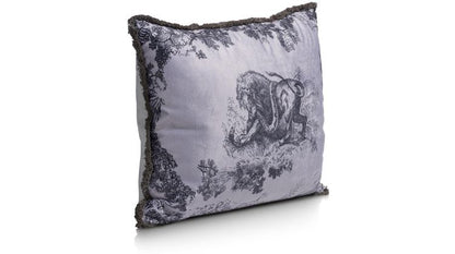 Velvet Cushion Safari – Lion &amp; Snake Print