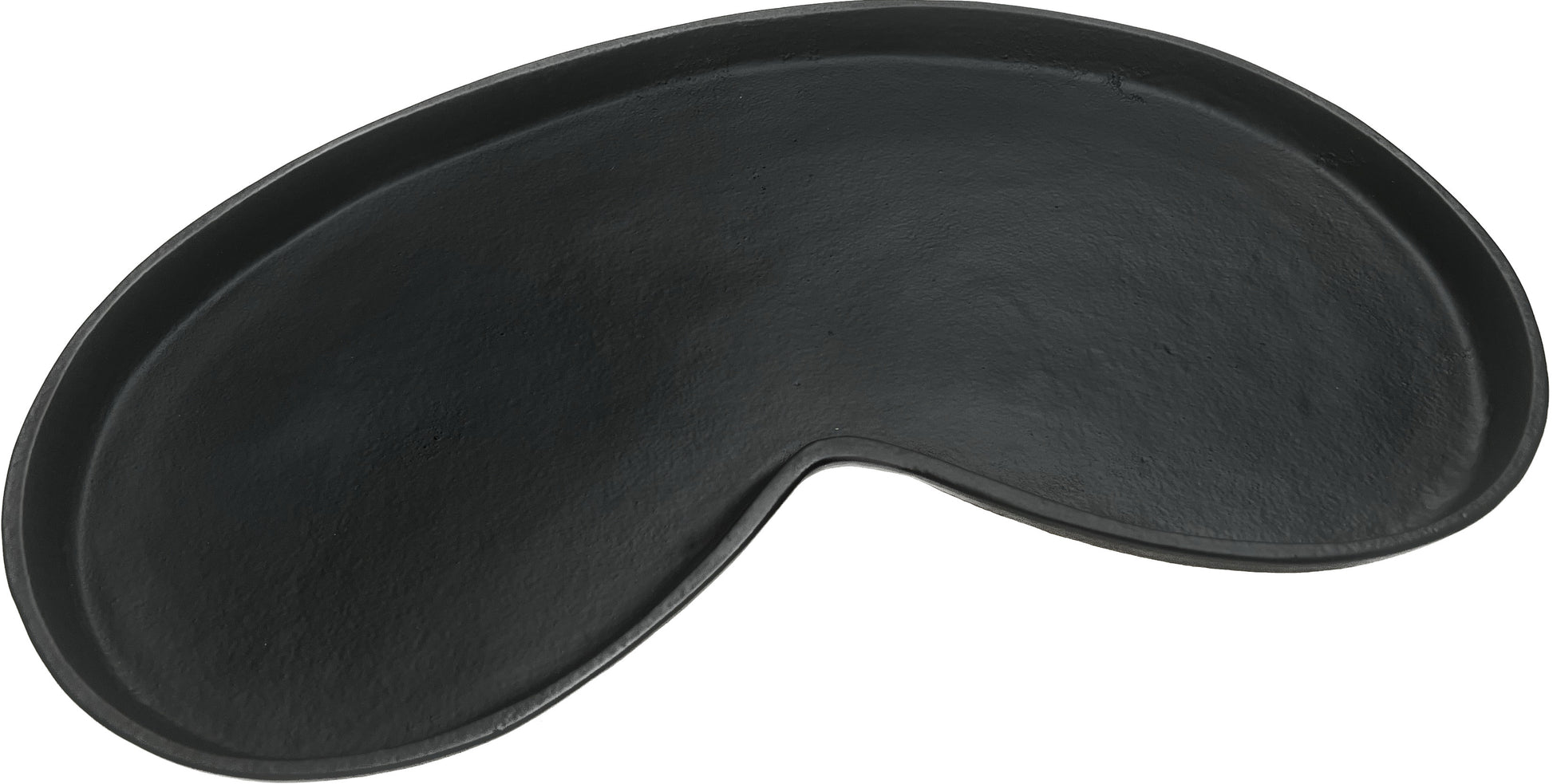 Klein kidneyvorm dienblad zwart metaal – modern design van Vase The World