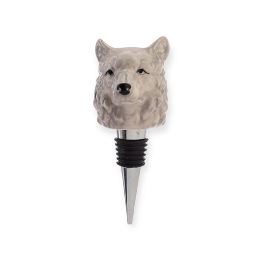 Flessenstop wolf – stoere wijnaccessoire van Puckator