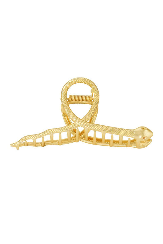 Gouden slang haarclip – luxe statement haaraccessoire 11,5 cm