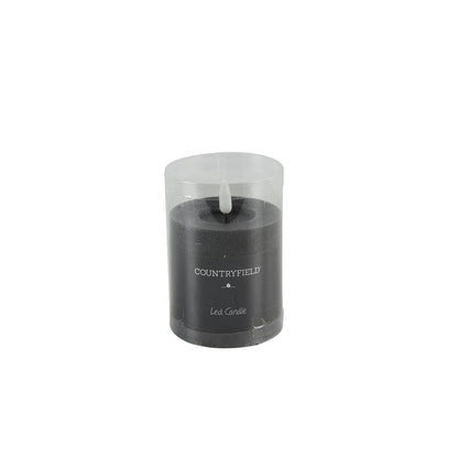 Schwarze LED-Stumpenkerzen – Luxus-Wachskerzen Ø 7,5 cm in 4 Größen