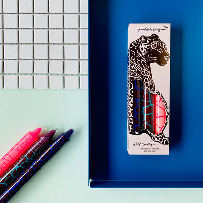 Set Kaarsen Jaguarprint – Handgemaakt & Vegan