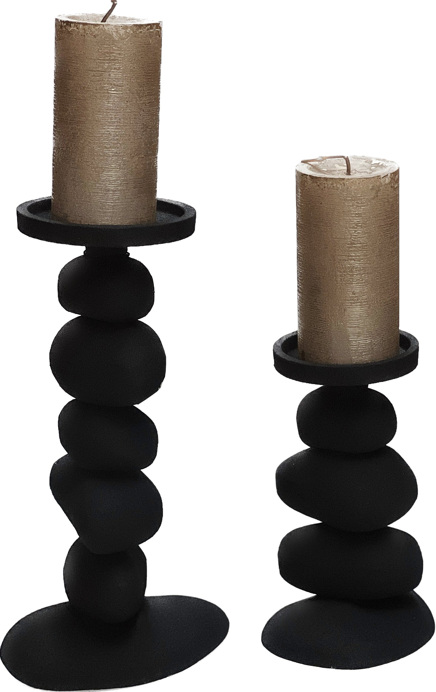 Carepa Candlestick Set Black Metal – Luxury Design