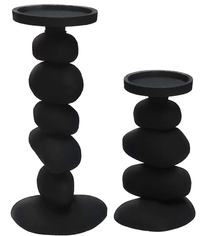 Carepa Candlestick Set Black Metal – Luxury Design