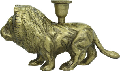Lion Candlestick Antique Bronze – Stylish Accent