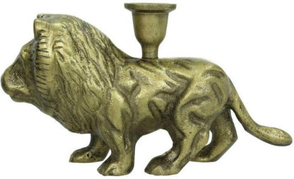 Lion Candlestick Antique Bronze – Stylish Accent