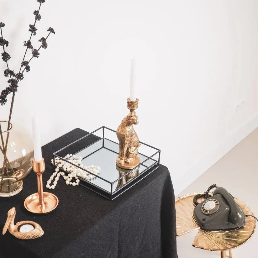 Leopard Candle Holder – Available in Gold &amp; Black