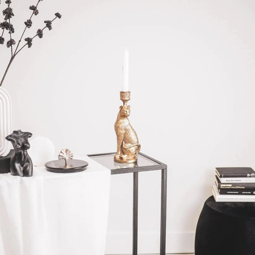 Leopard Candle Holder – Available in Gold &amp; Black