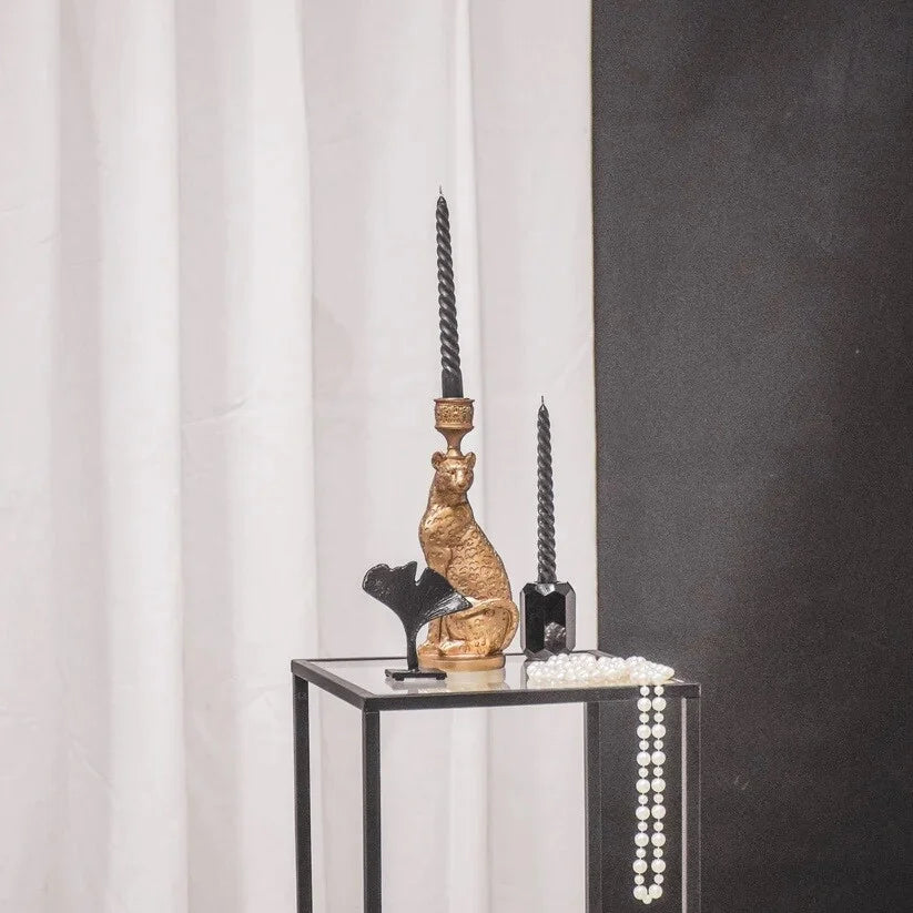 Leopard Candle Holder – Available in Gold &amp; Black