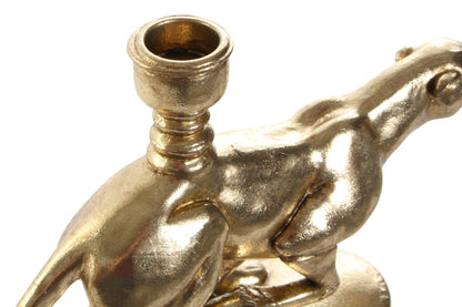 Golden Candlestick Running Leopard – Elegant &amp; Cool