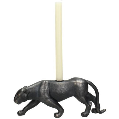 Luxuriöser Panther-Kerzenständer – Schwarz/Bronze-Standdesign