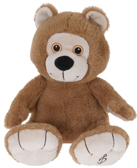 Bruine pluche knuffelbeer van 30 cm met grote ogen – Tender Toys