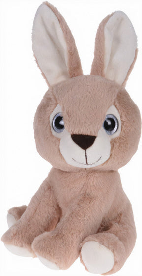 Beige pluche knuffel konijn van Free and Easy, 25 cm