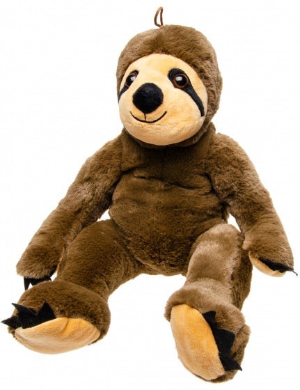 Zachte luiaard knuffel in grijs of bruin – pluche speelgoed