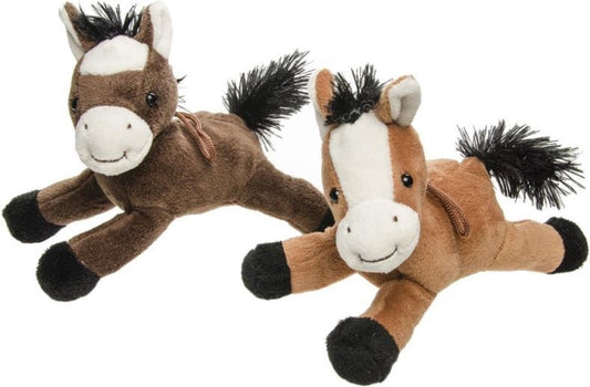 Knuffelpaard – Licht- of Donkerbruin Pluche (20 cm)