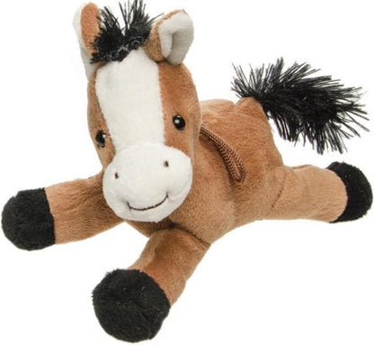 Kuschelpferd – Hell- oder Dunkelbrauner Plüsch (20 cm)