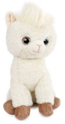 Schattige knuffel schaap met glitters – wit pluche 29 cm