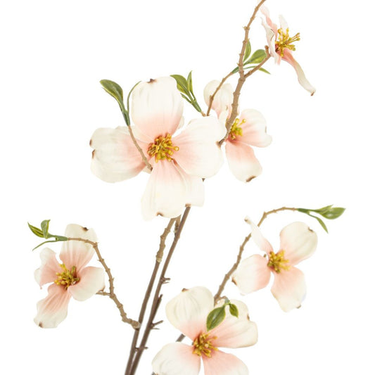 Dogwood kunstbloem roze 75 cm – zijden bloem romantisch en elegant