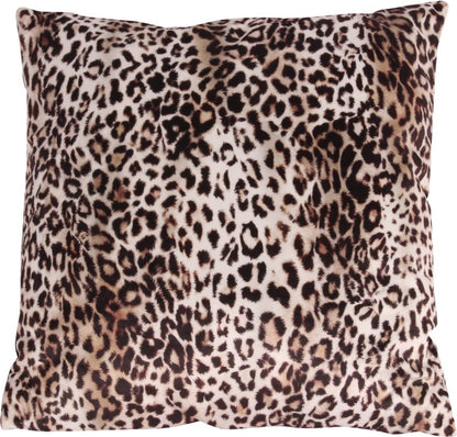 Kissen mit Leopardenmuster – Samtweicher Luxus in Braun &amp; Beige