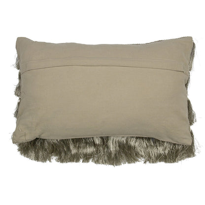 Goldenes Kissen mit Fransen – 50×30 cm