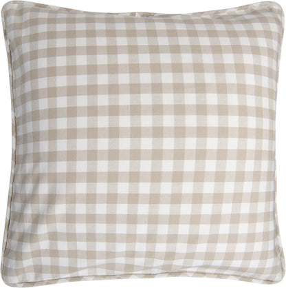 Sierkussenhoes Kip – 40x40 cm – Katoen – Rood of Beige – Landelijke Stijl